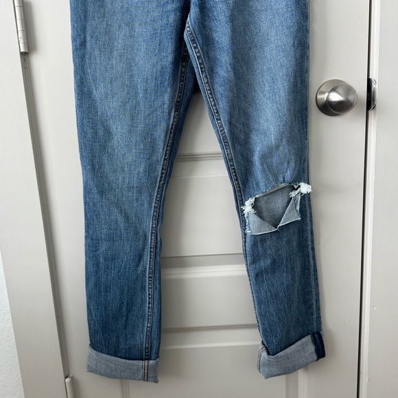 Abercrombie & Fitch Curve Love The 90’s Slim Straight Ultra High Rise 26W 2L - Picture 4 of 5